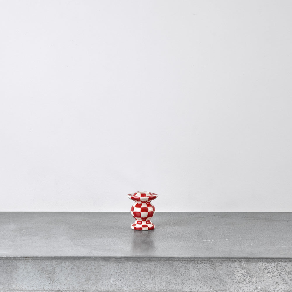 Bougeoir n°2 - Rouge & Blanc