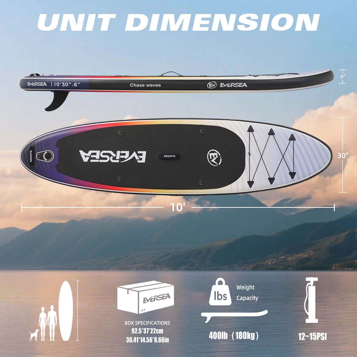 MSEASFREE 10' Inflatable Stand up Paddle Board,with Premium SUP Paddle Board Accessories,Non-Slip Comfort Deck for Youth & Adults - Image 19