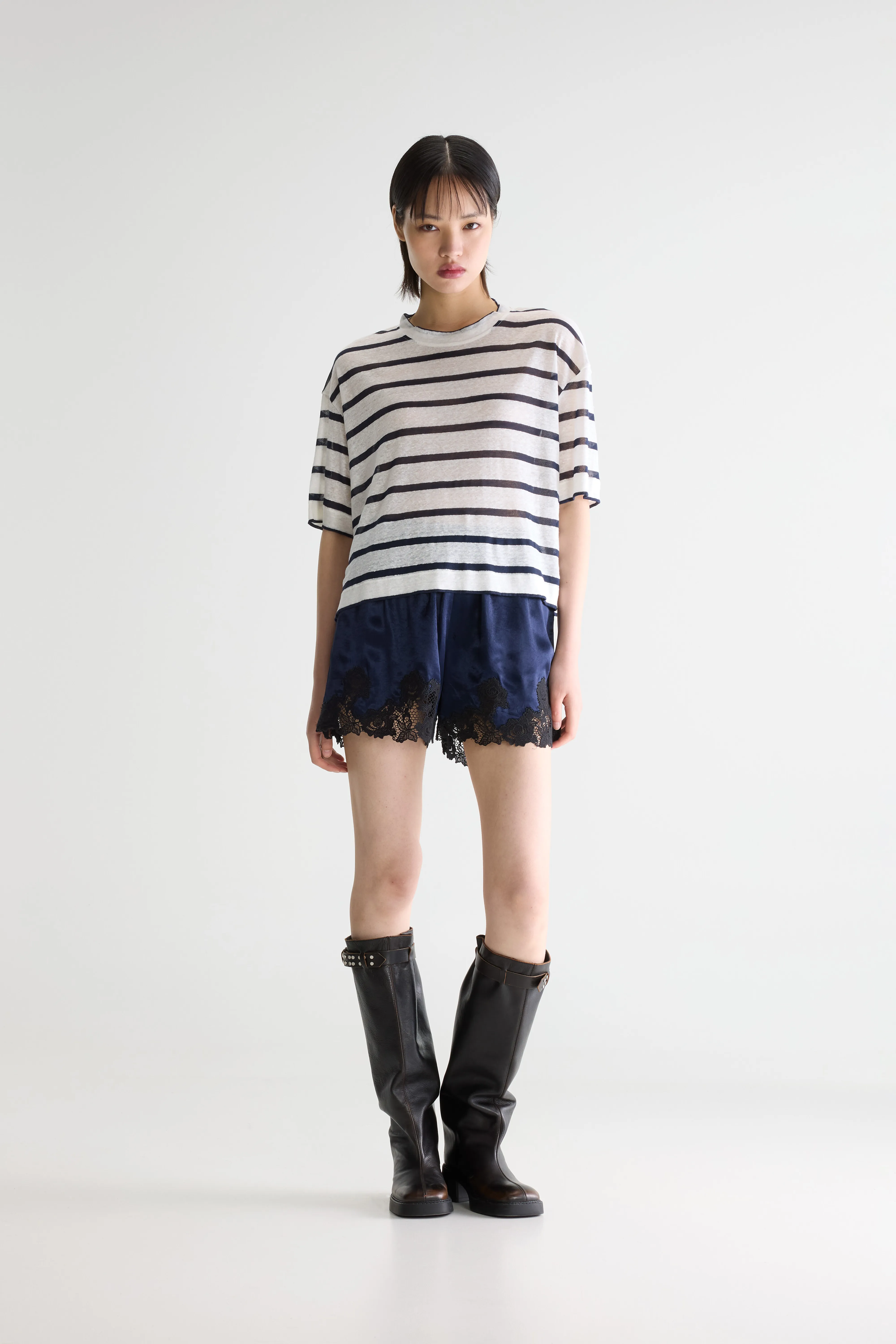 Bellerose Vydel short-sleeve t-shirt (261 / W / STRIPE B)