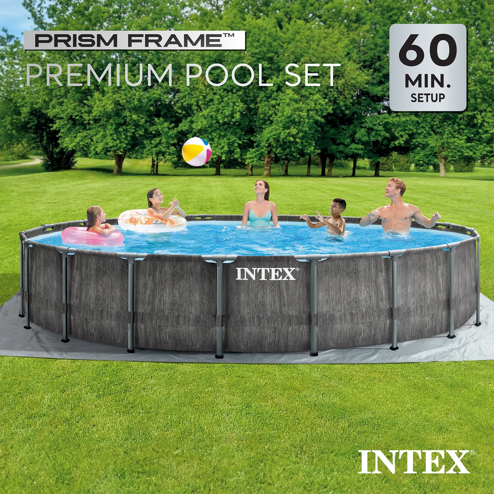 Intex 16Ft X 8Ft X 42In Prism Frame Rectangular Pool Set - Image 13