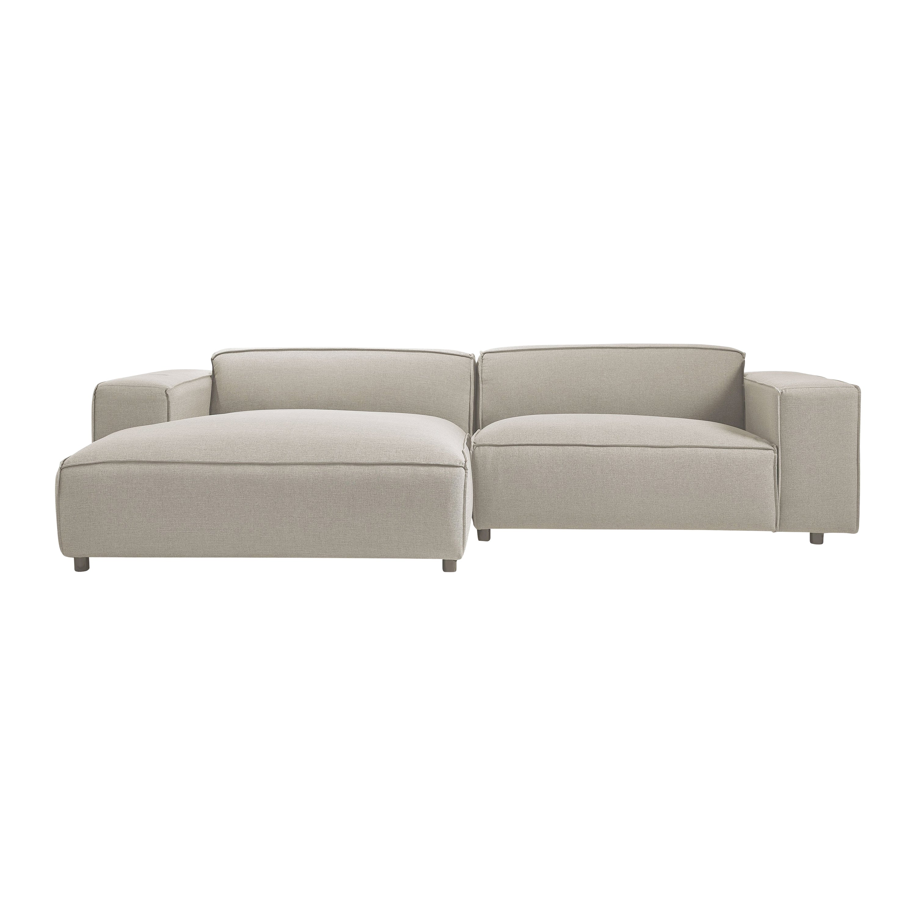 Blokker Chunky Hoekbank met Chaise Longue Links - Beige