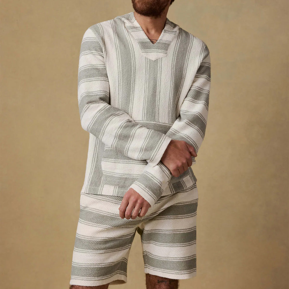 Faherty - Sweat à capuche Whitewater - Shell Point Stripe