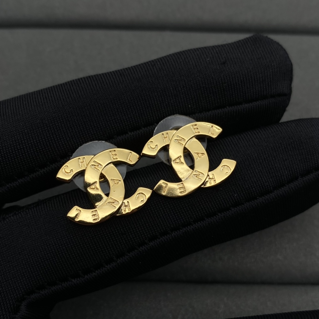 Chanel Debossed Monogram Brooch Earrings - Original Replica Club