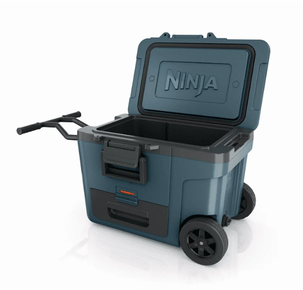 Ninja | Cooler | FrostVault 45QT Cooler with Wheels | Insulated with Temp Dry Storage Drawer | Keeps Ice Cold for Days | for The Beach, Camping, Picnics & More | Ocean Blue | FB245AOB - Image 2
