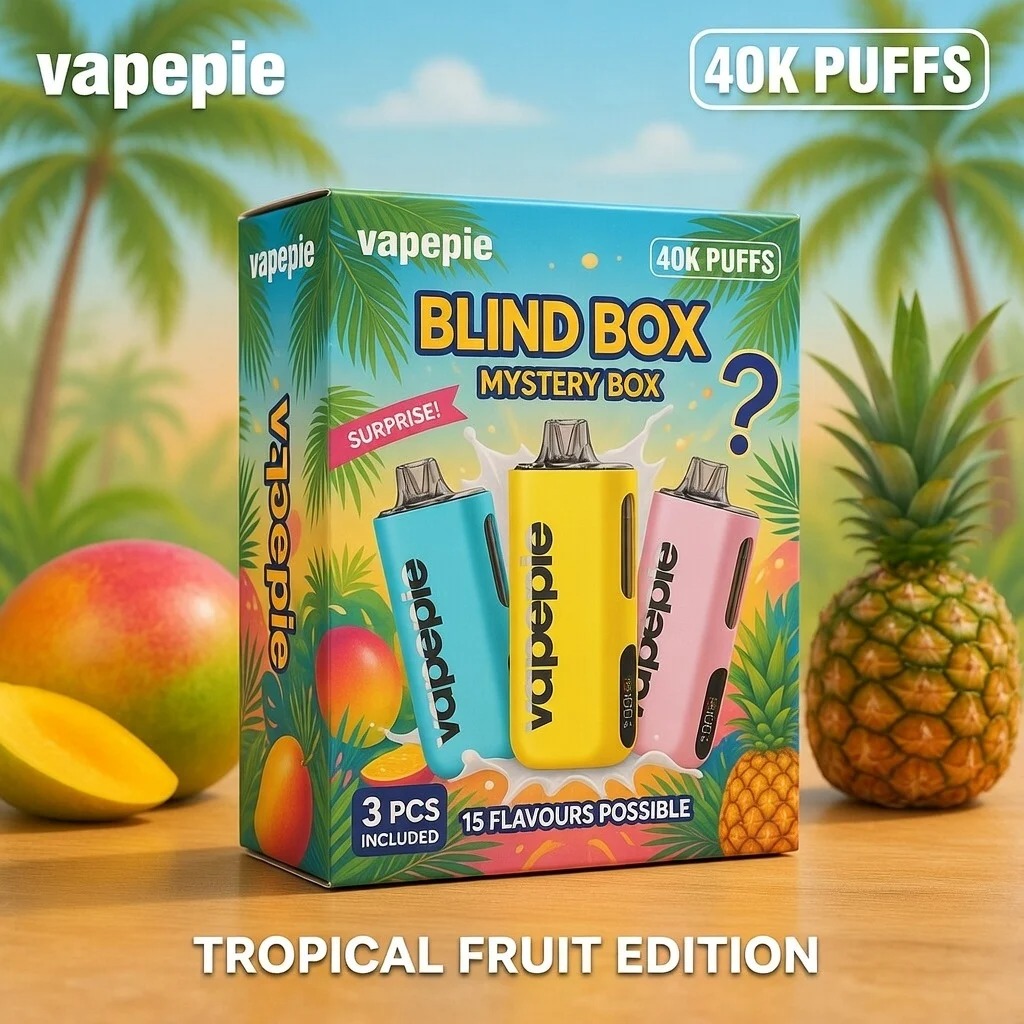 3x 🎁 Mystery Box 🎁 – Deine geheimnisvolle Überraschung! 🔥 VAPEPIE Max 40000 Züge