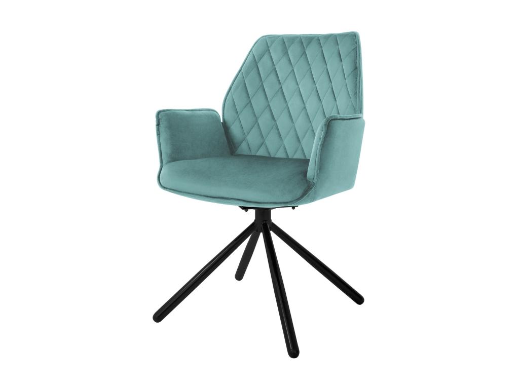 Silla de comedor Silla giratoria 180 grados Silla de salón Sillón de terciopelo