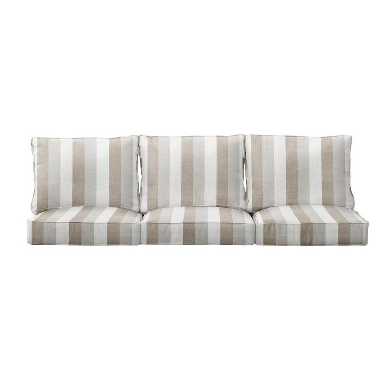 Set de Cojines para Sofá de Asiento Profundo para Interior/Exterior de 27 x 23 en Tela PINPAI Color Lino uy2701177