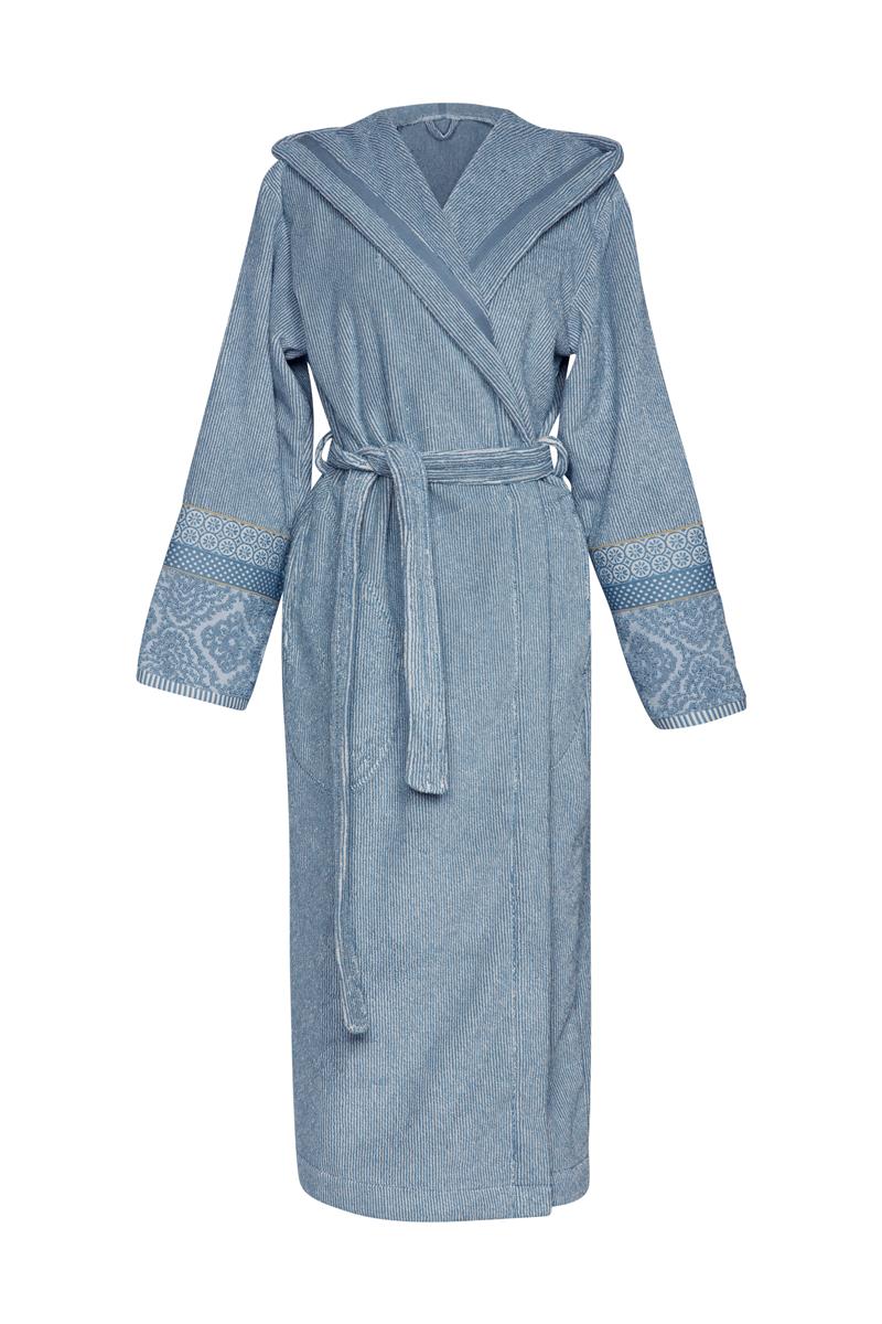 Pip Studio Soft Zellige Badjas - Blauw Grijs - XL
