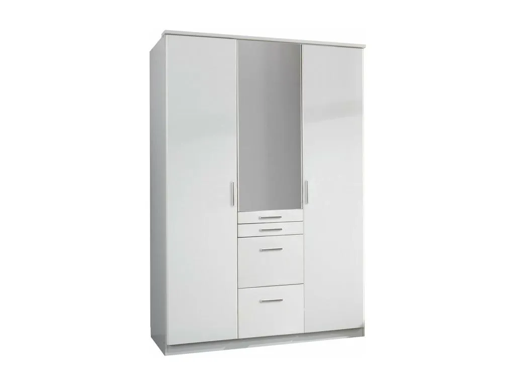 Armario 3 puertas incluyendo 1 espejo 4 cajones - L135 cm