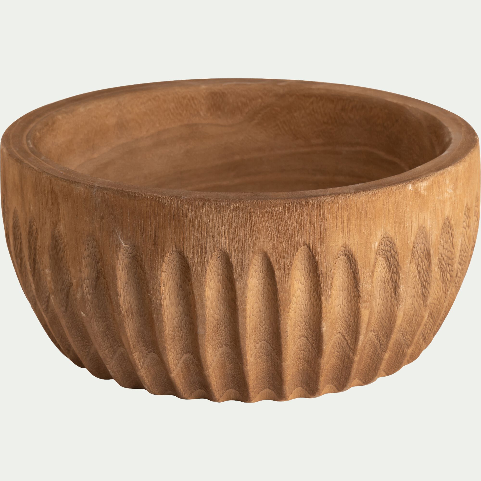PIDOLA - Coupe ronde en bois de paulownia D22cm - naturel