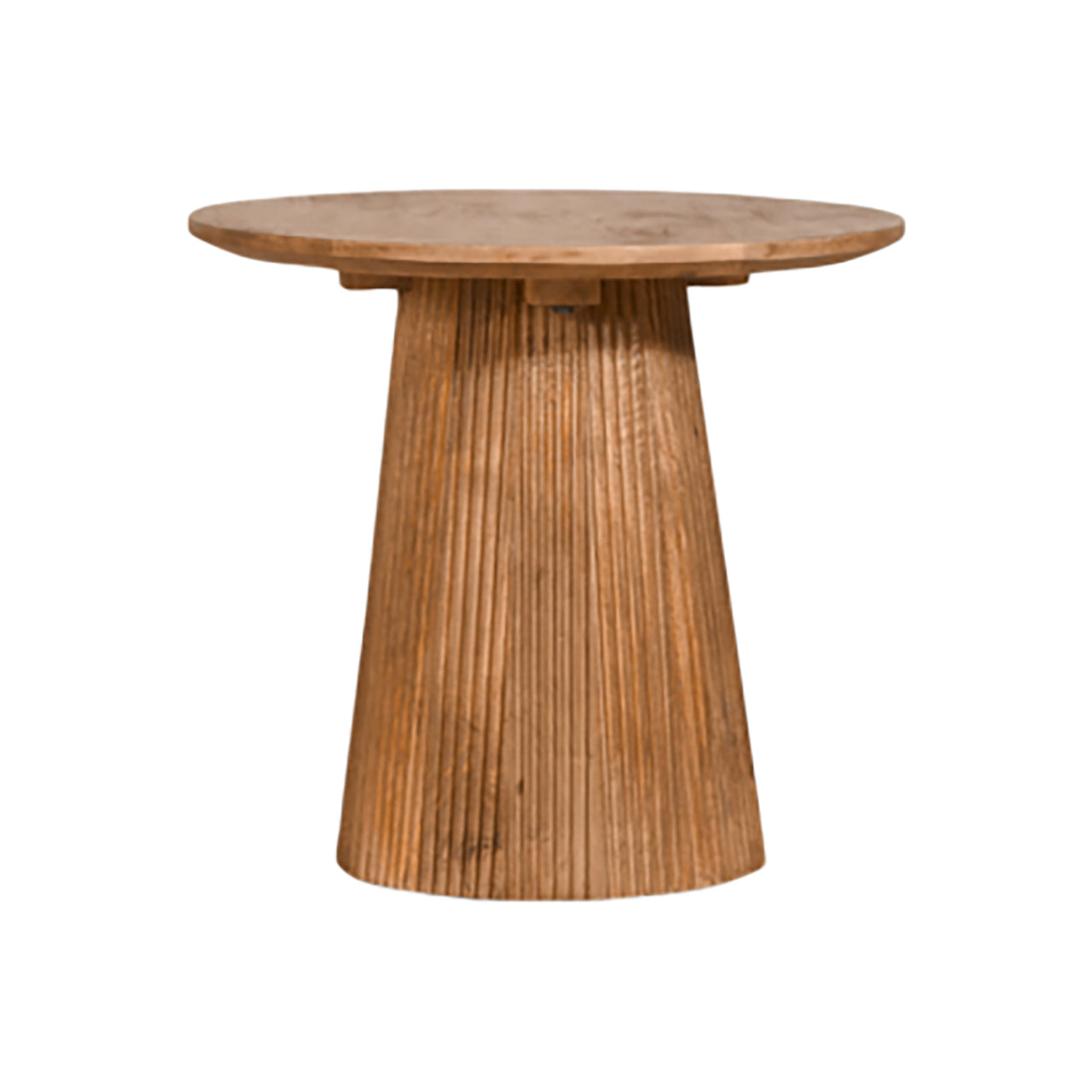 Blokker Grand Bijzettafel Lichtbruin Mangohout - Ø 50 cm