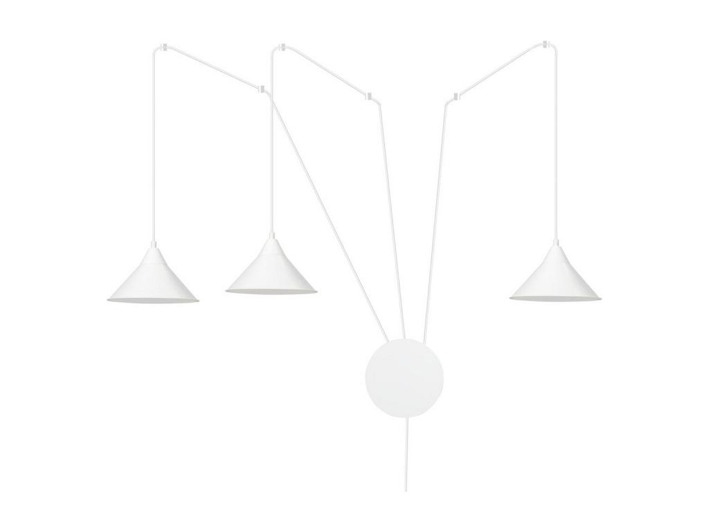 Lámpara de Suspensión Abramo, Blanco, 400x400x60 cm, Lujodec