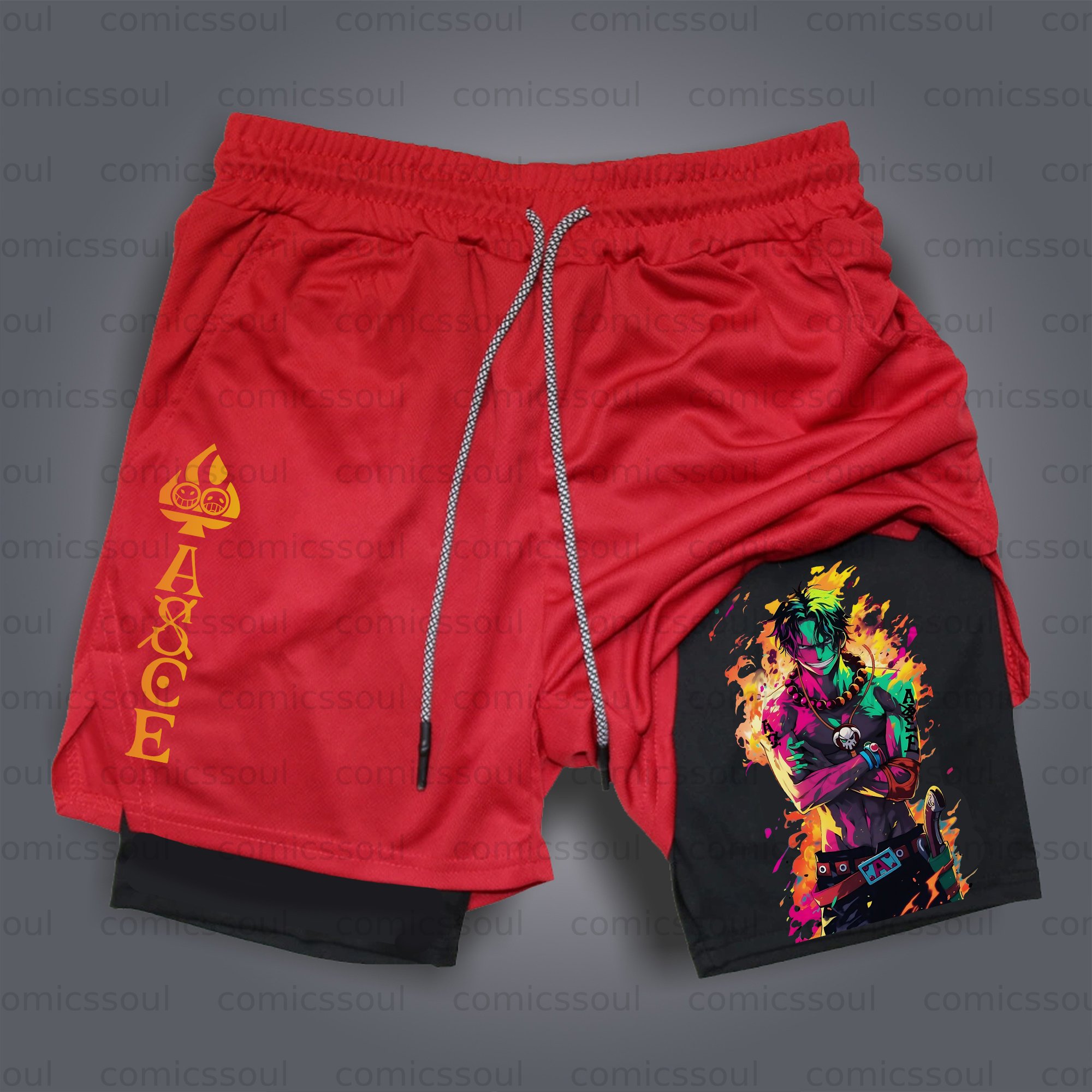 Unisex Casual Anime Streetwear Shorts