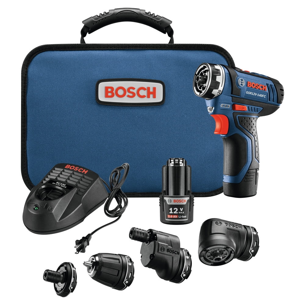 Bosch Refurbished Cordless Drill Driver 12V 2Ah 265In-Lbs 1300RPM 5 Piece - GSR12V-140FCB22 Bosch Refurbished Cordless Drill Driver 12V 2Ah 265In-Lbs 1300RPM 5 Piece - GSR12V-140FCB22