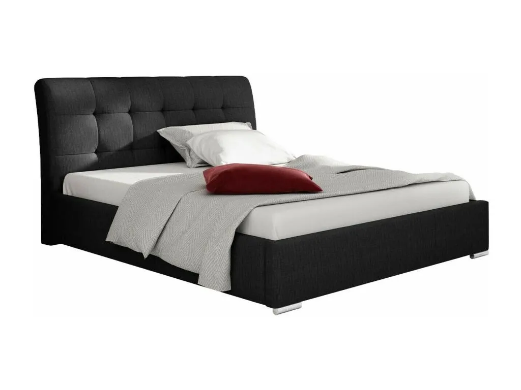 Cama Cosinor 107, doble, marrón, 140x200, tapiz, somieres, 160x227x103cm ree1702579