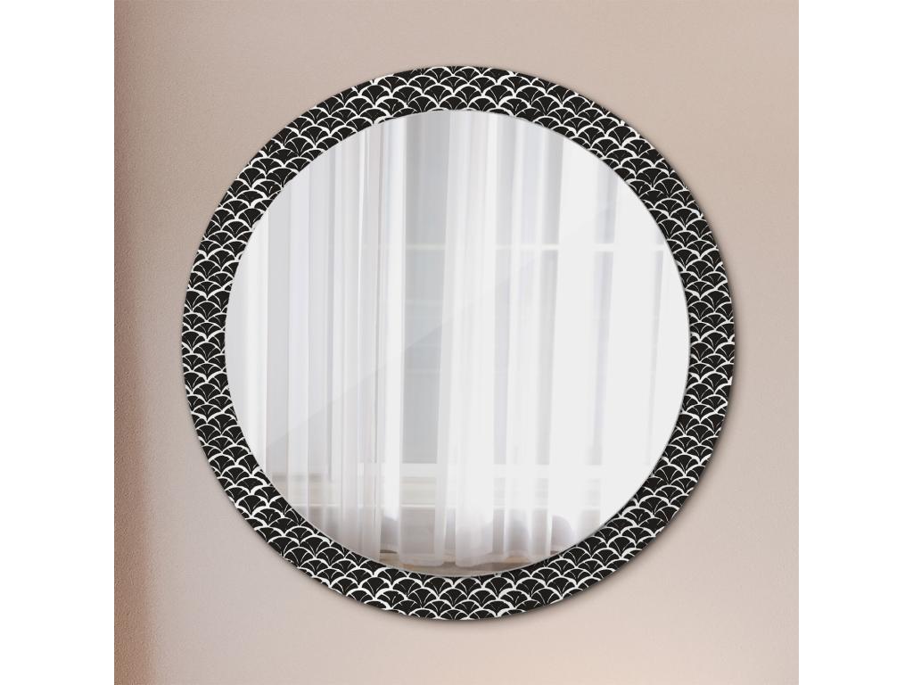 Espejo decorativo redondo - Escamas orientales - 90 cm