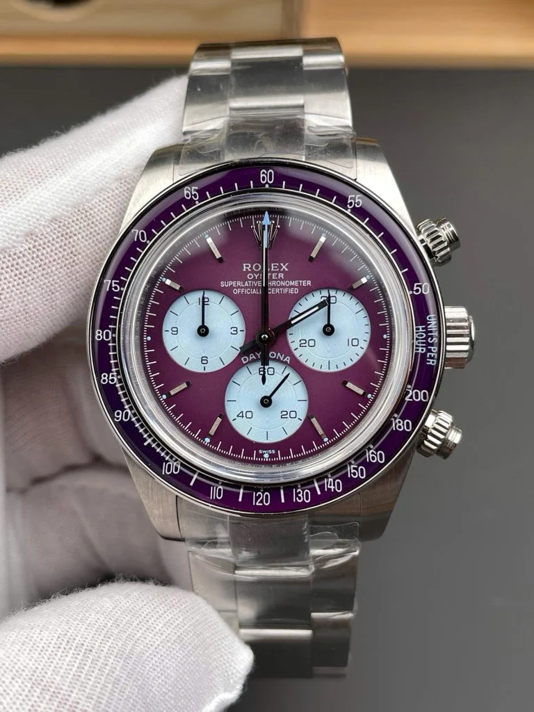 Replica Rolex Cosmograph Daytona Yellow Gold Burgundy Dial 40mm