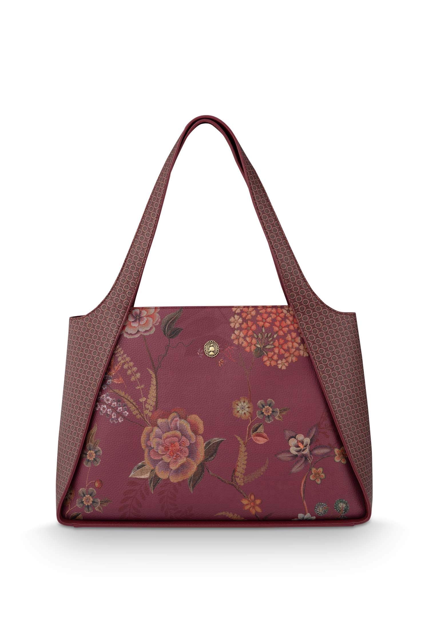 Shoulderbag Filou Large Bodhi Flower Red