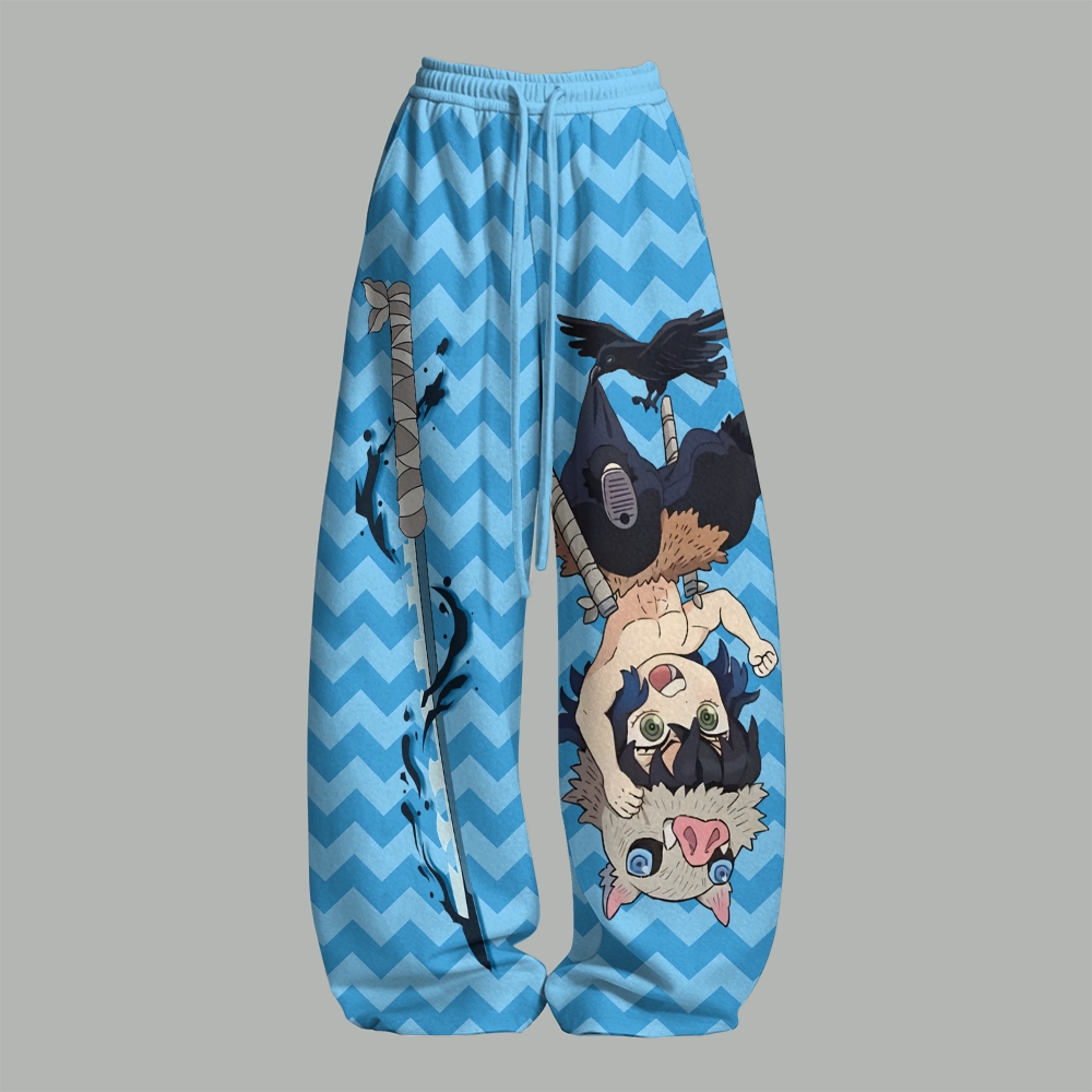 Demon Slayer Top & Elasticated Trousers Two-Piece Set