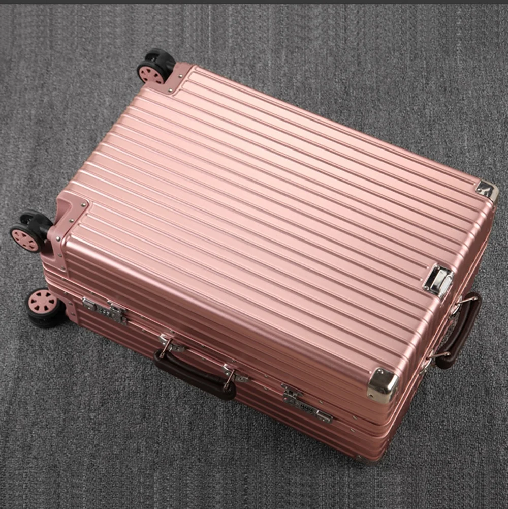 All Aluminum Magnesium Carry on Luggage Airline Approved, Hardside Carry on Suitcase with TSA Lock, Zipperless Luggage Checked Luggage Metal Rolling Luggage for Travel, Business - Image 18