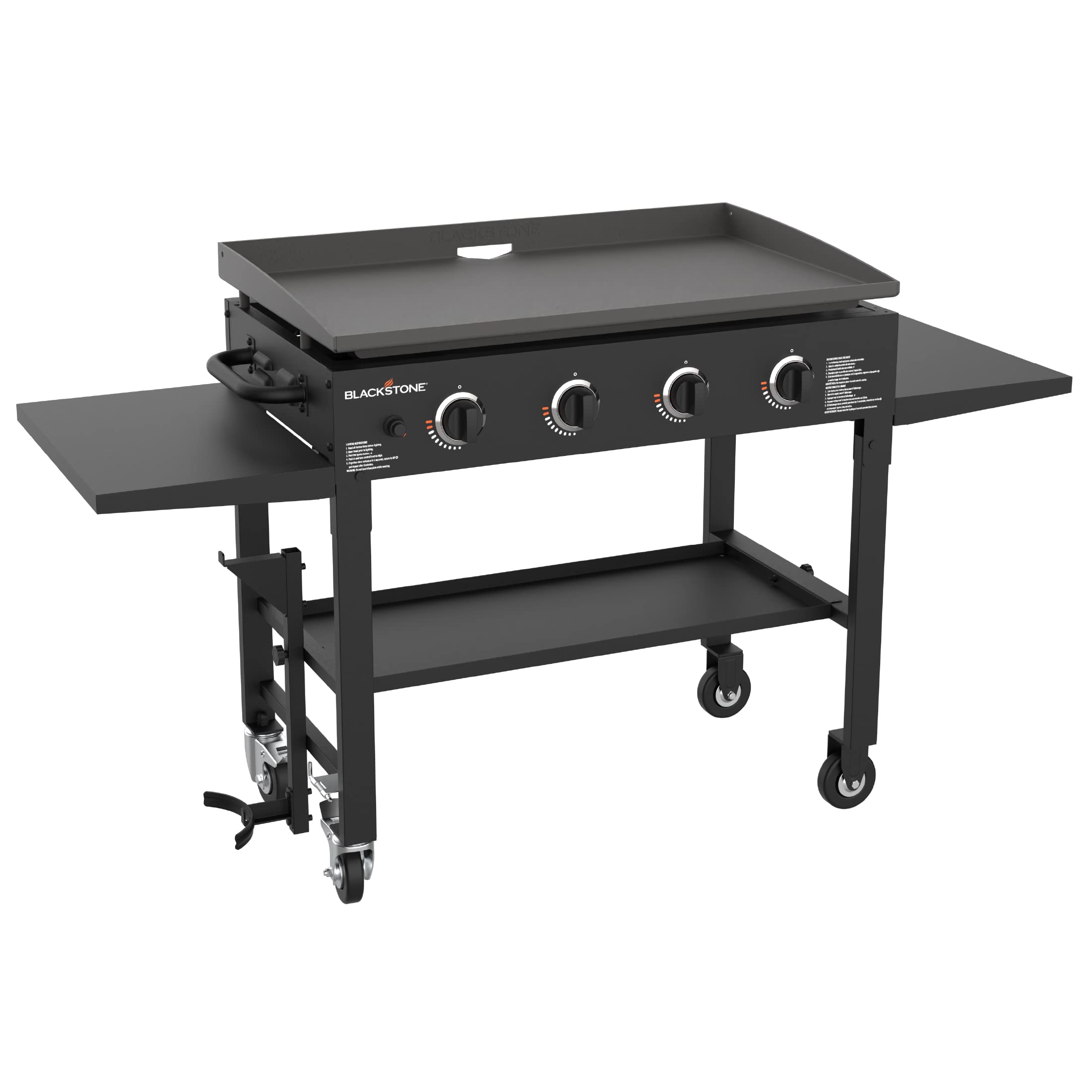 WAYFAIR Blackstone 36 Inch Gas Griddle Cooking Station 4 Burner Flat Top Gas Grill Propane Fuelled Restaurant Grade Professional 36" Outdoor Griddle Station With Side Shelf (1554)