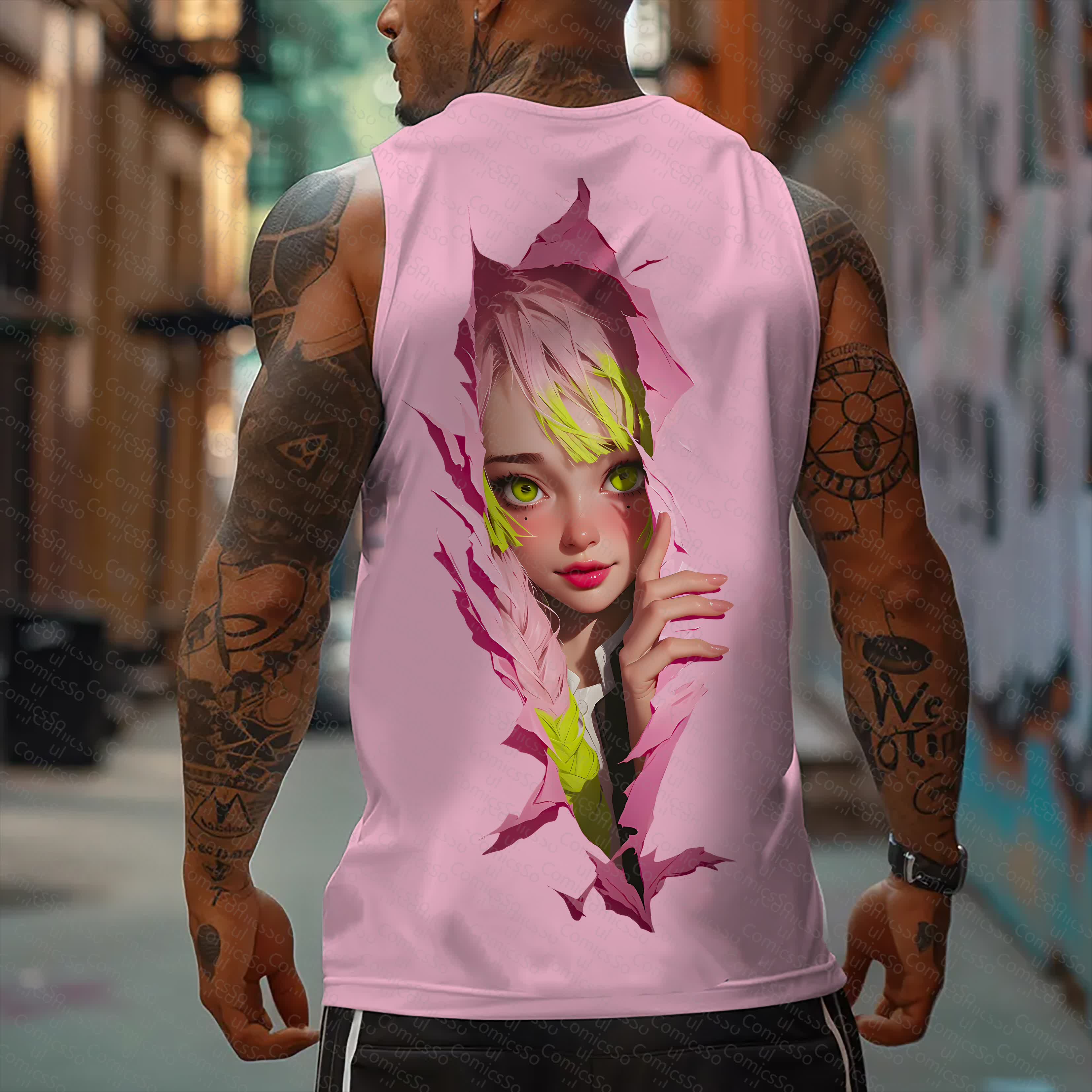 Unisex  “Comicssoul” Casual Anime  Tank Top