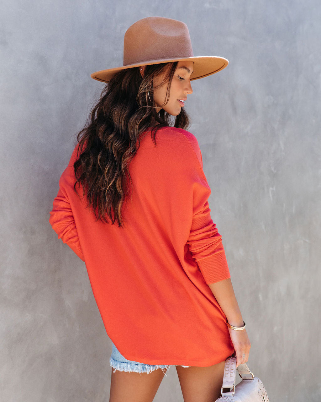 Rina Knit Sweater - Coral - SALE - Se7enfashion