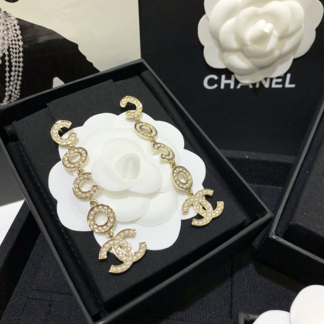 Coco Chanel Brooch Earrings Necklace - Original Replica Club