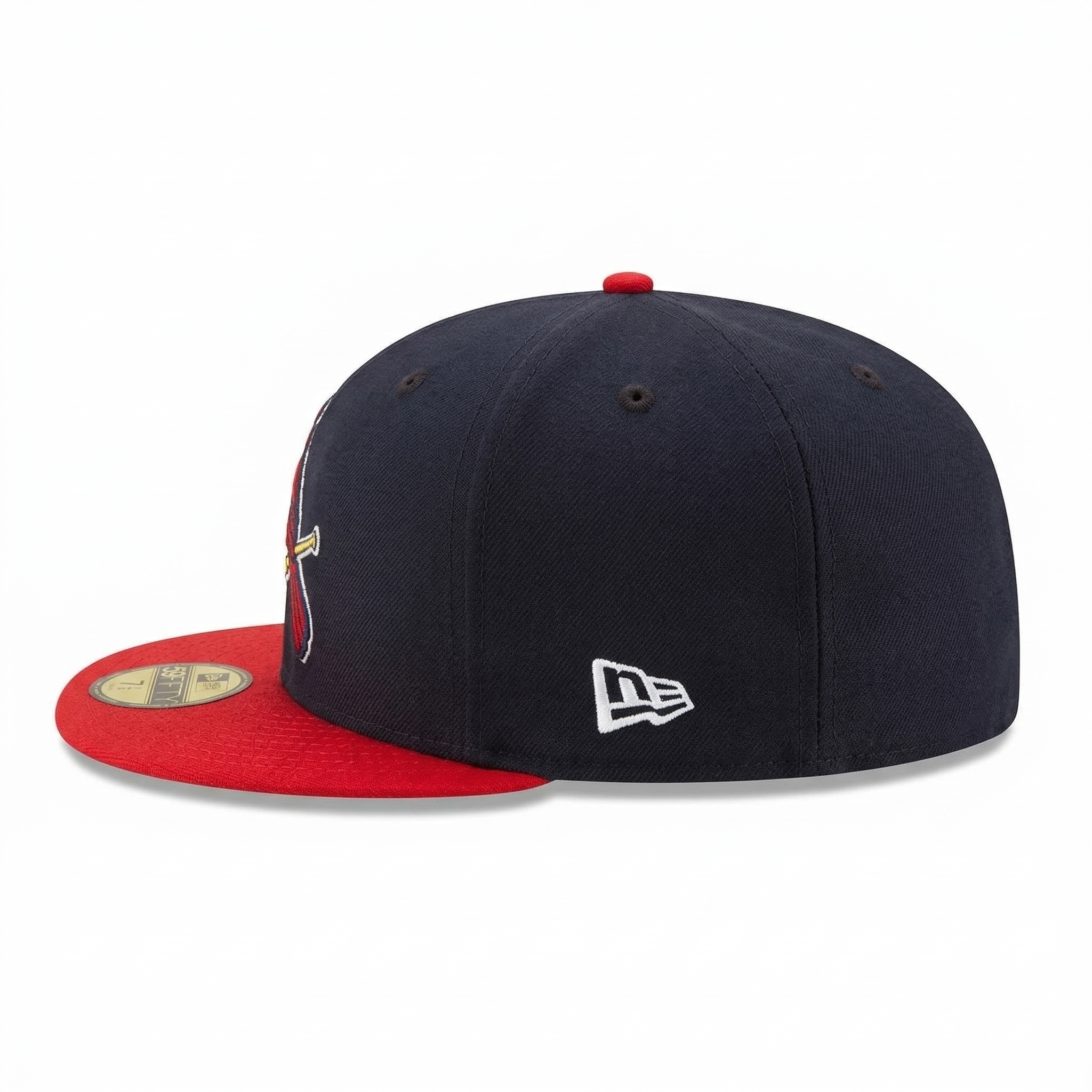 Premium Navy/Red St. Louis Cardinals Bird on Bat Logo Fitted Baseball Cap | SEVEN HATS - SEVEN HATS