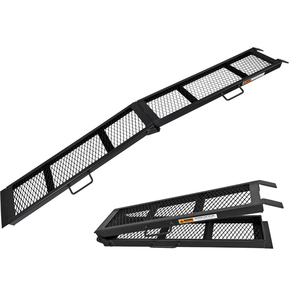 90in Black Steel Dual Runner Folding ATV Ramps 90in Black Steel Dual Runner Folding ATV Ramps