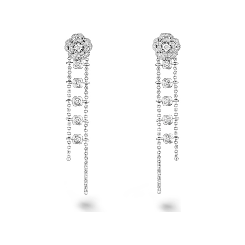 Replicate Bouton de Camélia transformable earrings(1:1 replica) - Original Replica Club
