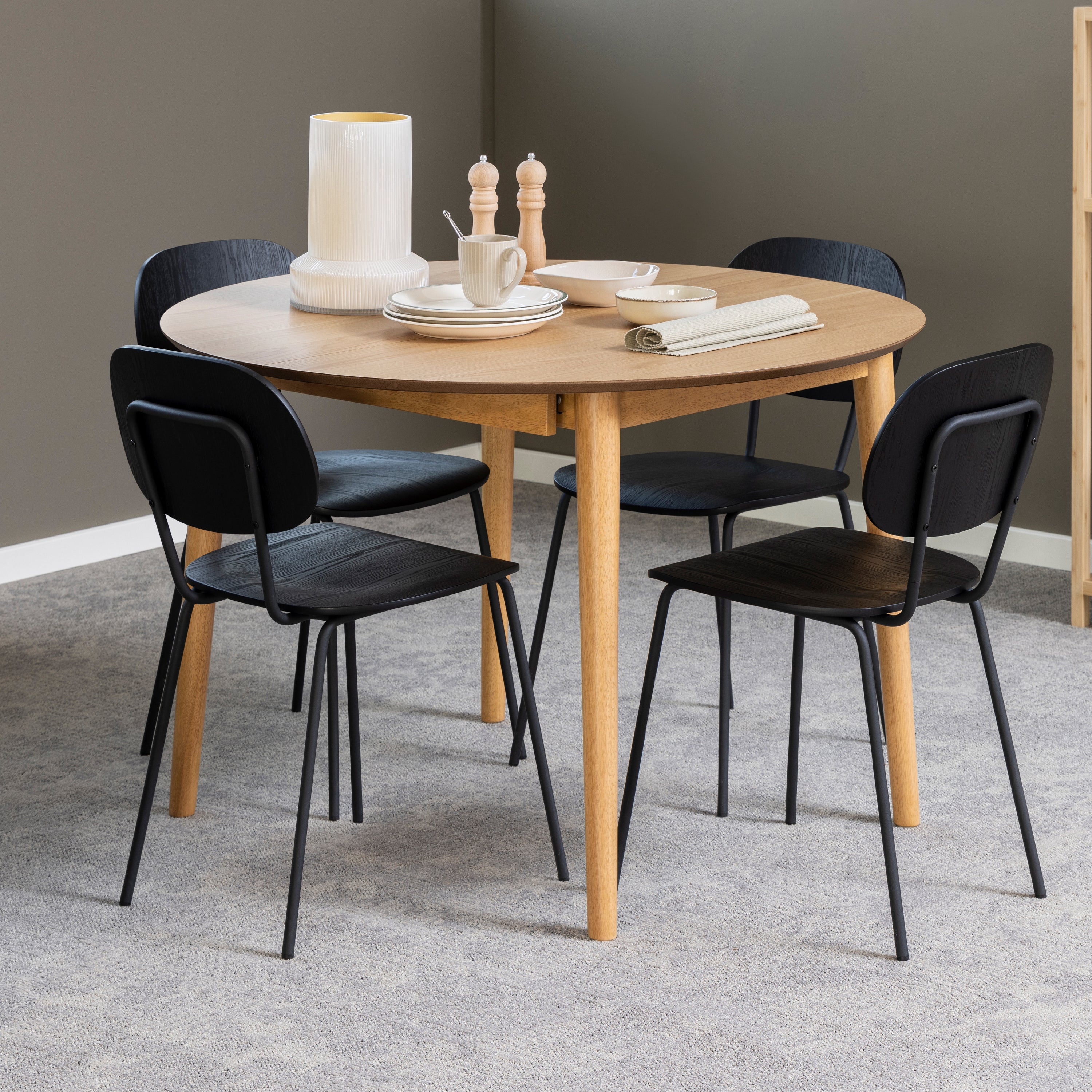 Blokker Evolve Eettafel Uitschuifbaar - Ø 115 cm - Eiken