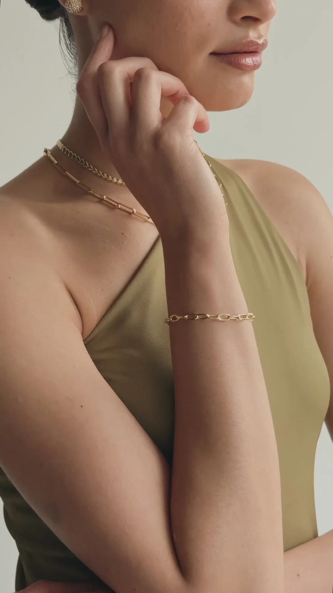 Paper Clip Chain Bracelet