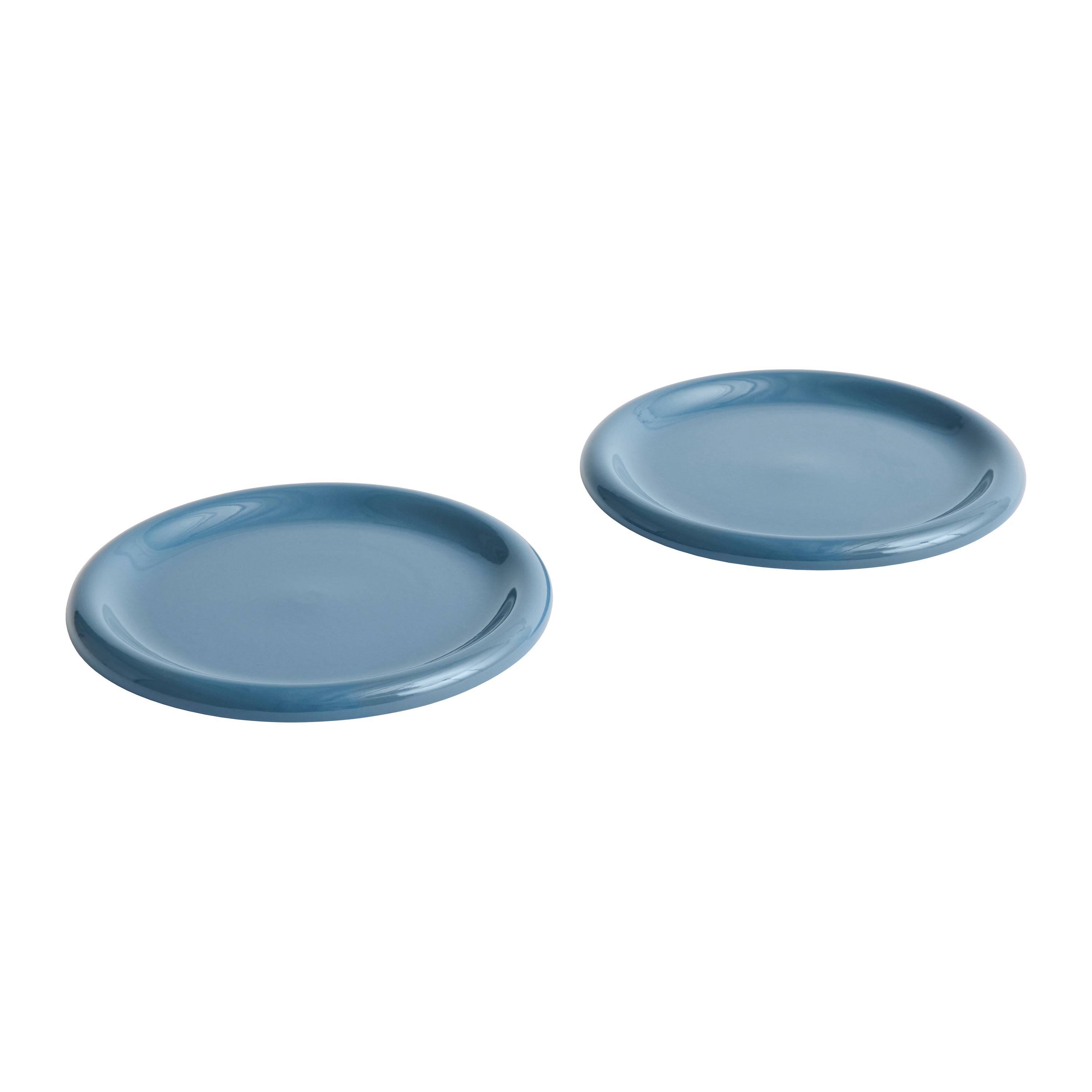 HAY Barro Dinerborden Ø 24 cm - Set van 2 - Donkerblauw