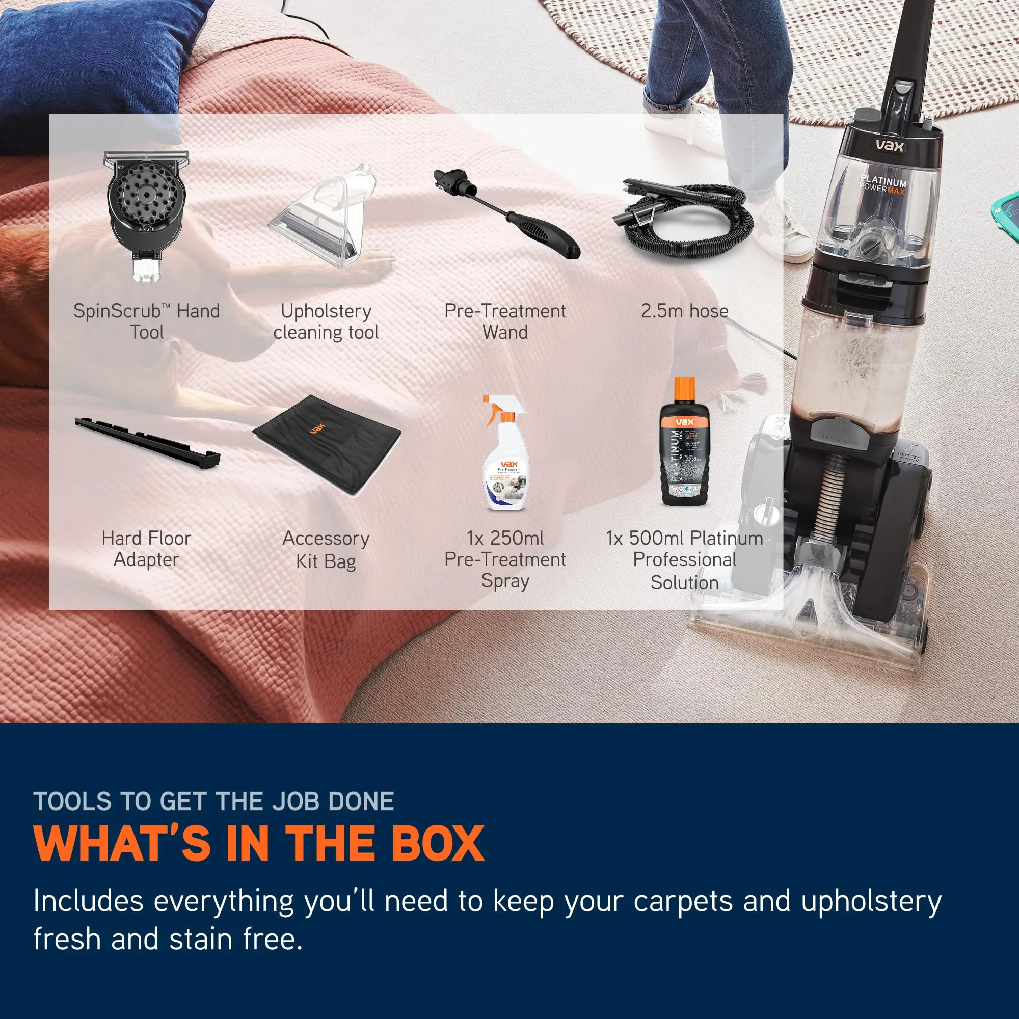 Vax Platinum Power Max Upright Carpet and Upholstery Cleaner