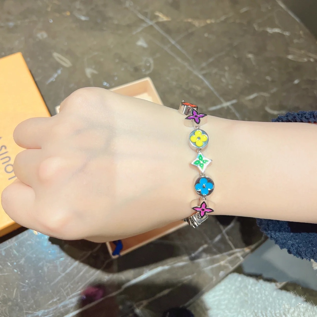 Louis Vuitton Candy Color Enamel Monogram Bracelet - Original Replica Club
