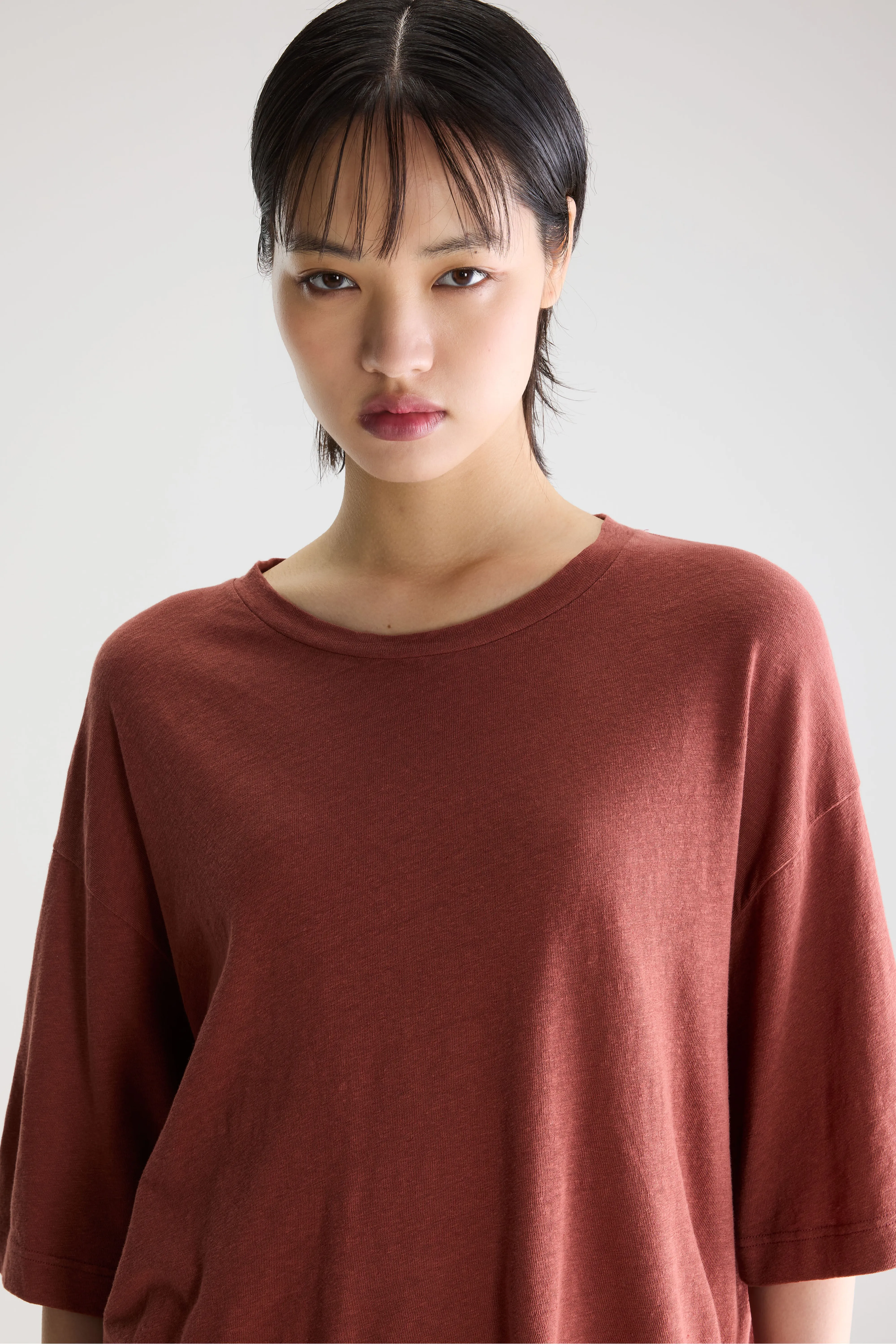 Bellerose Vydel short-sleeve t-shirt (261 / W / MAHOGANY)