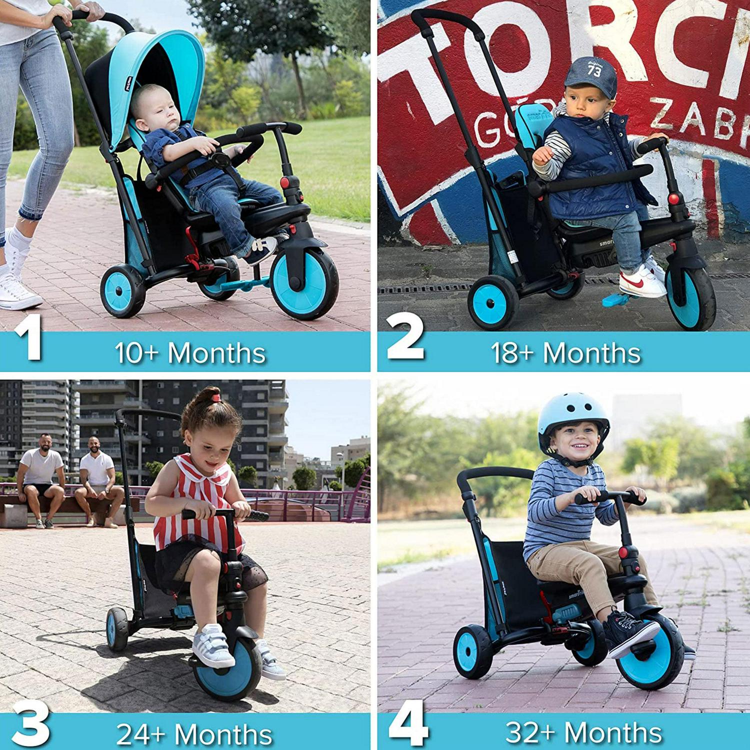 smarTrike 5 in 1 Modular Toddler Stroller Tricycle with 1 Handed Steering - Image 6