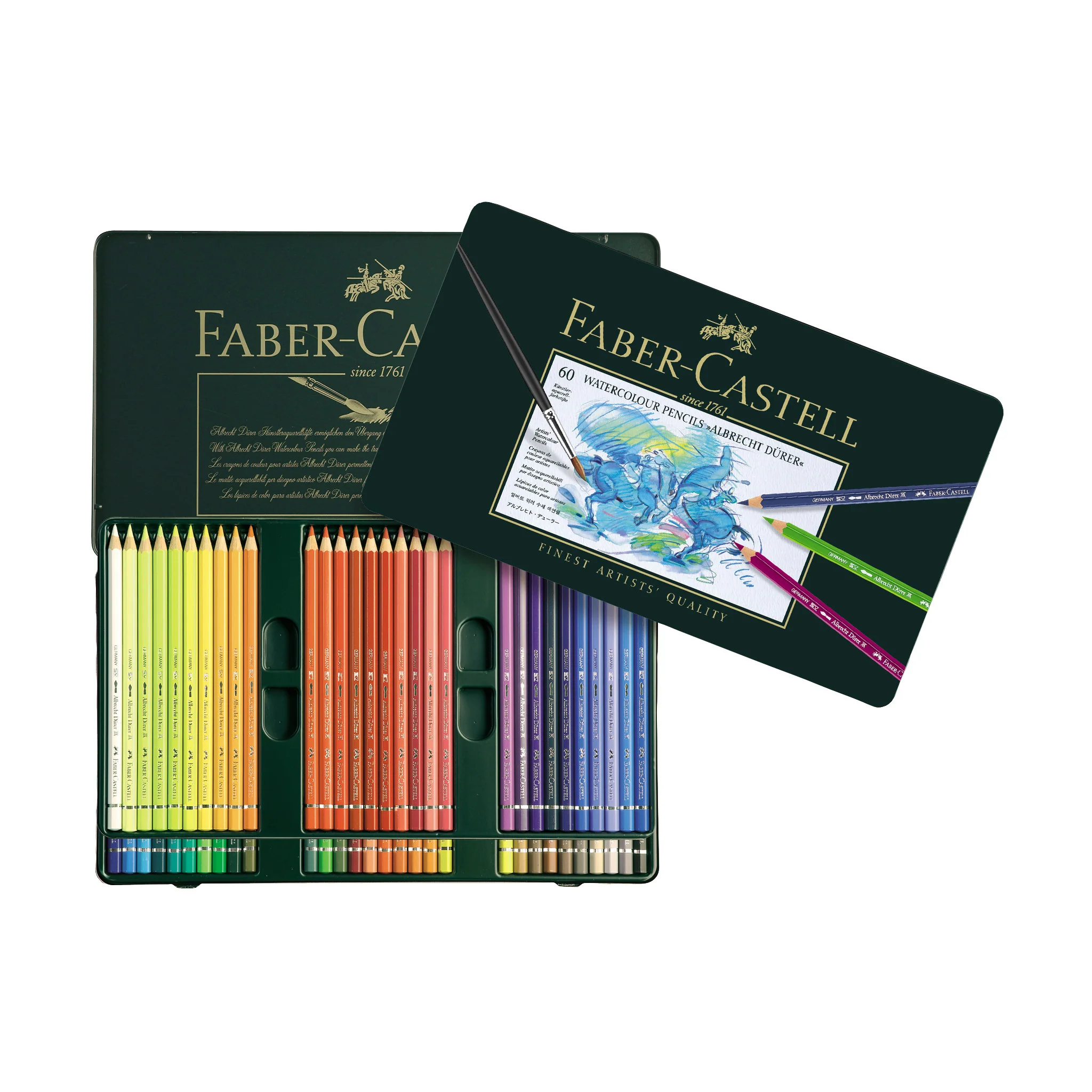 Artists' Watercolor Pencils, Tin of 60