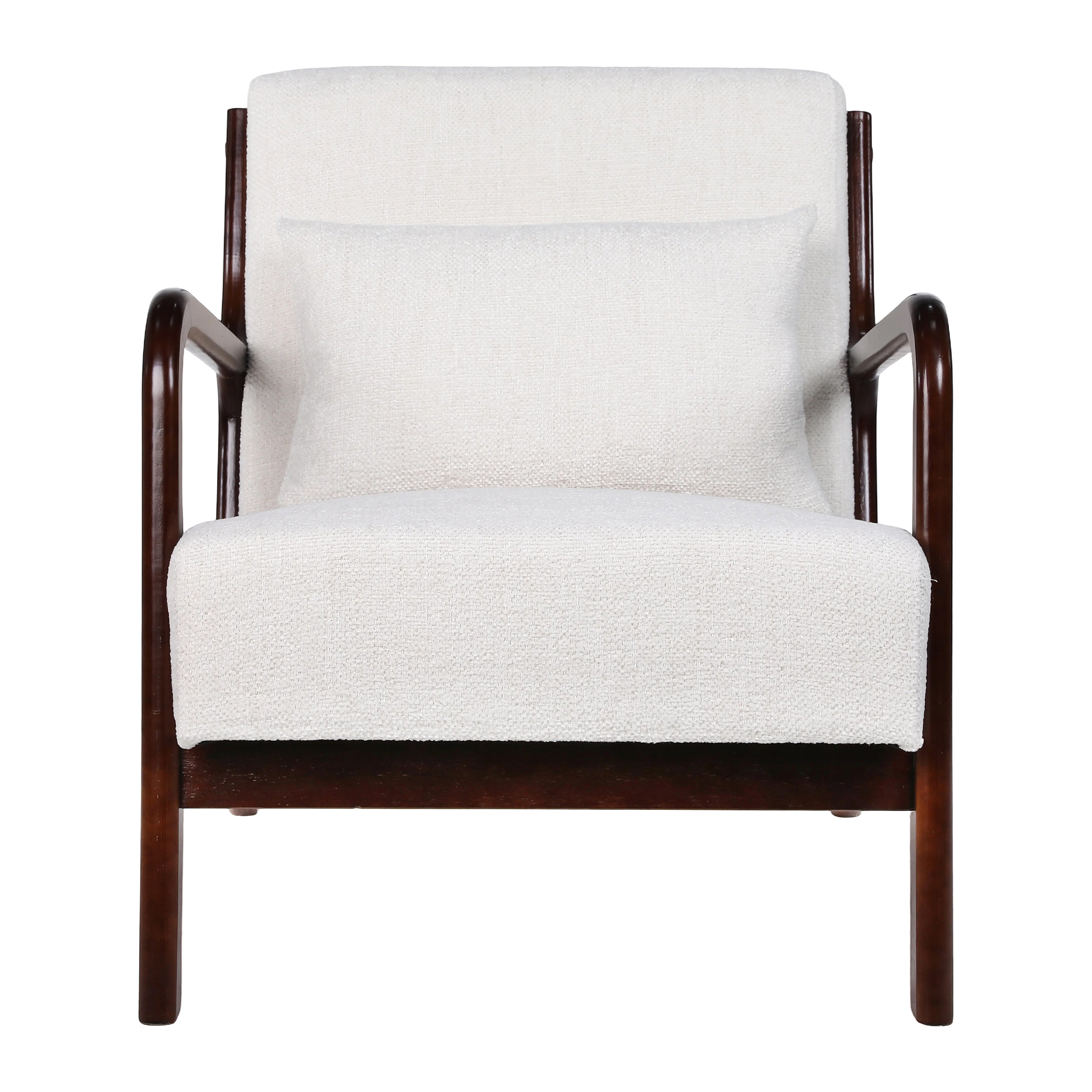 Blokker Wise Fauteuil - Walnoot - Ivoor