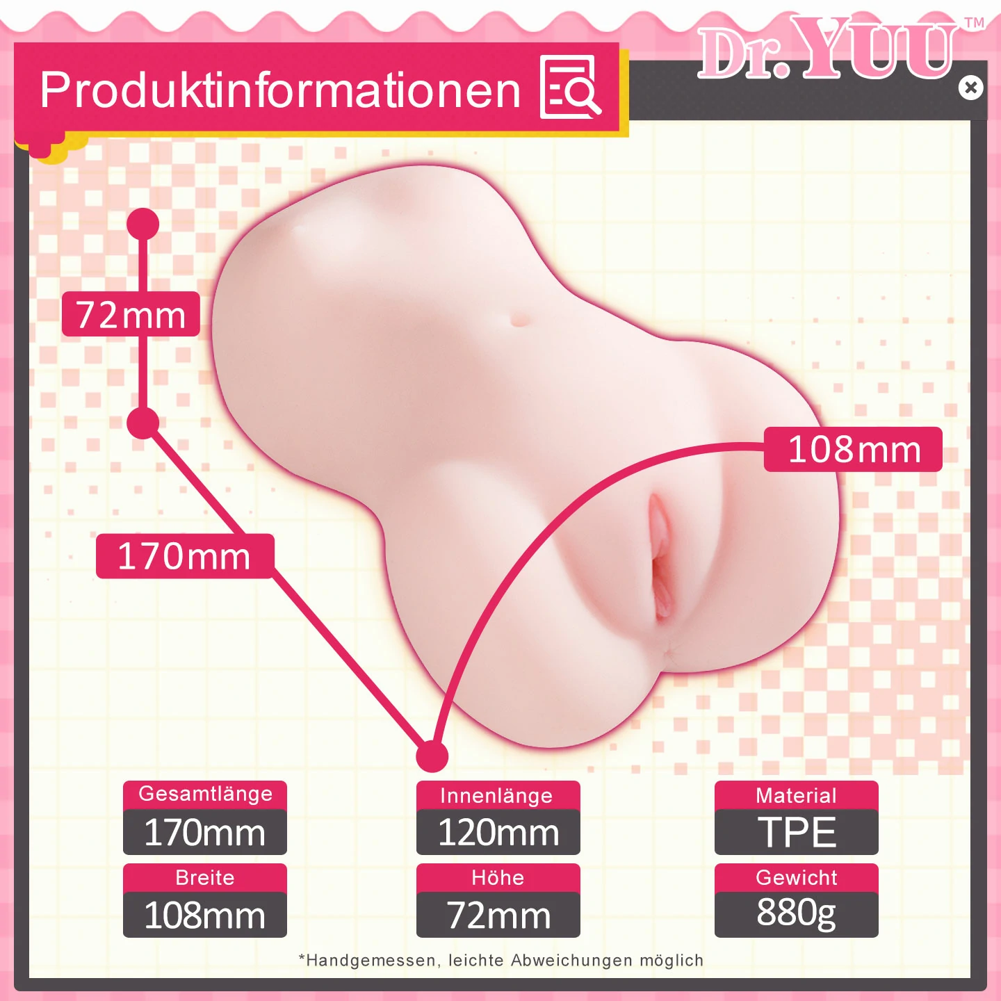 Dr.YUU Eckzahn Gen 3 beheizter Masturbator mit Graphen-Heizung und pulsierender Matrix – Bild 9