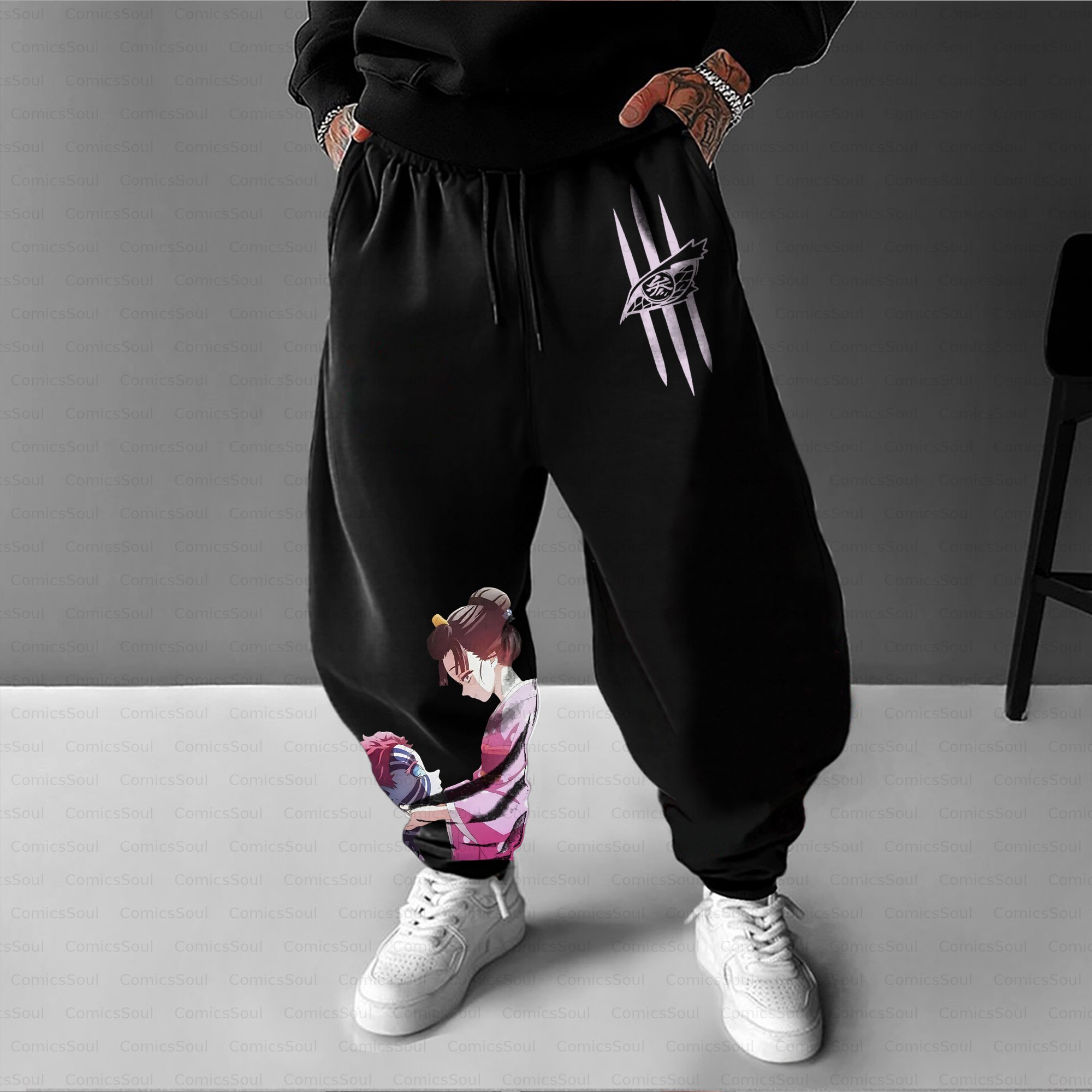 Unisex Casual Anime Streetwear Pant