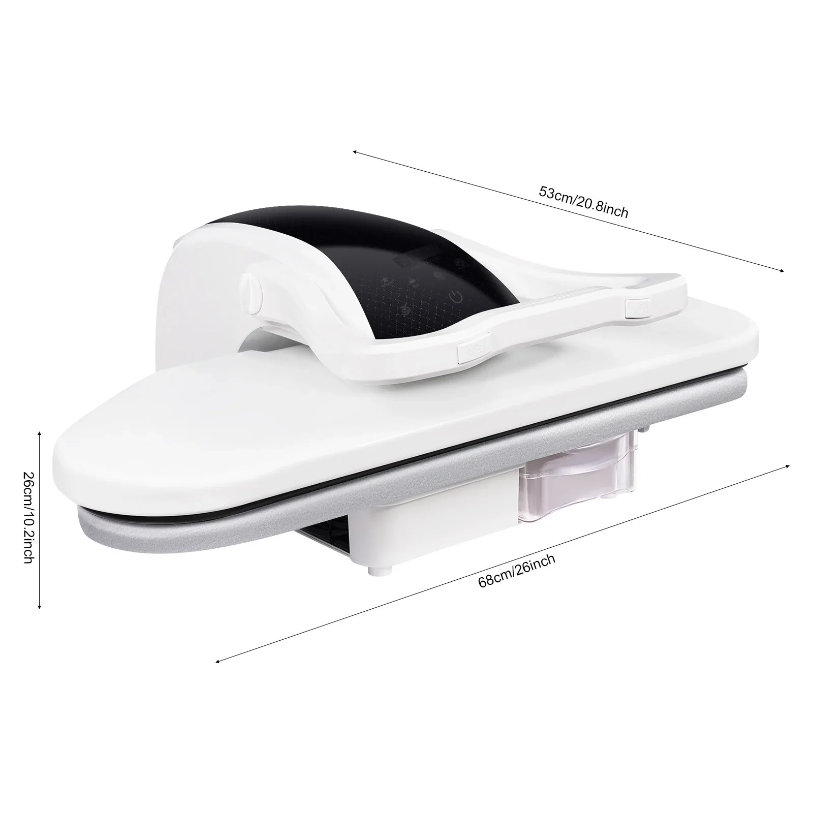 1600W Intelligent Steam Fabric Press - Touch Screen Steam Iron with 5 Modes - Model 8810D for Quick & Efficient Wrinkle Removal