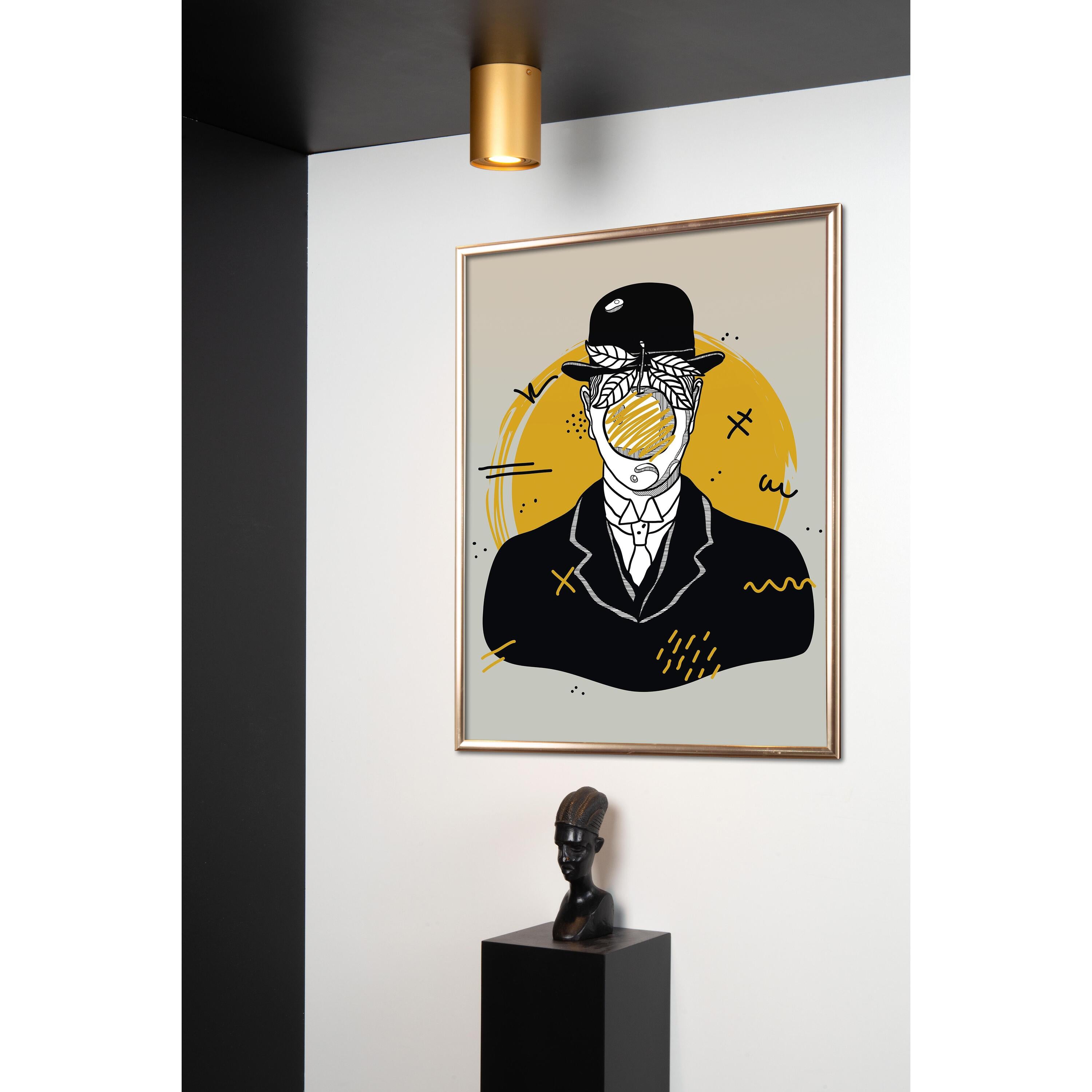 Tube 1 spot Ø9,6 mat goud