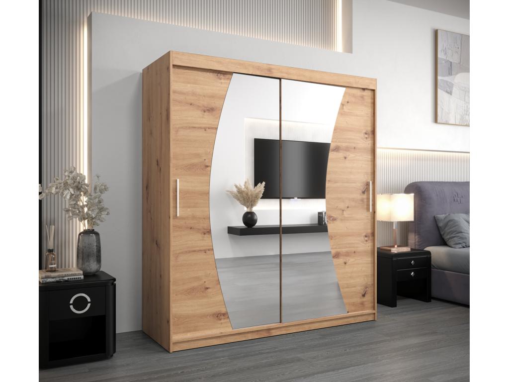 Armario Wave de puertas correderas 200/180/62 2 puertas artisan/artisan