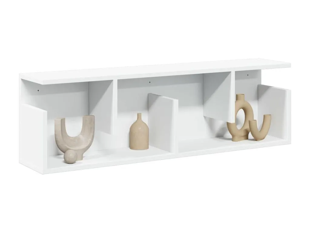 Armario de pared Hogarmini de ingeniería blanco 100x20x30 cm 49967bogu