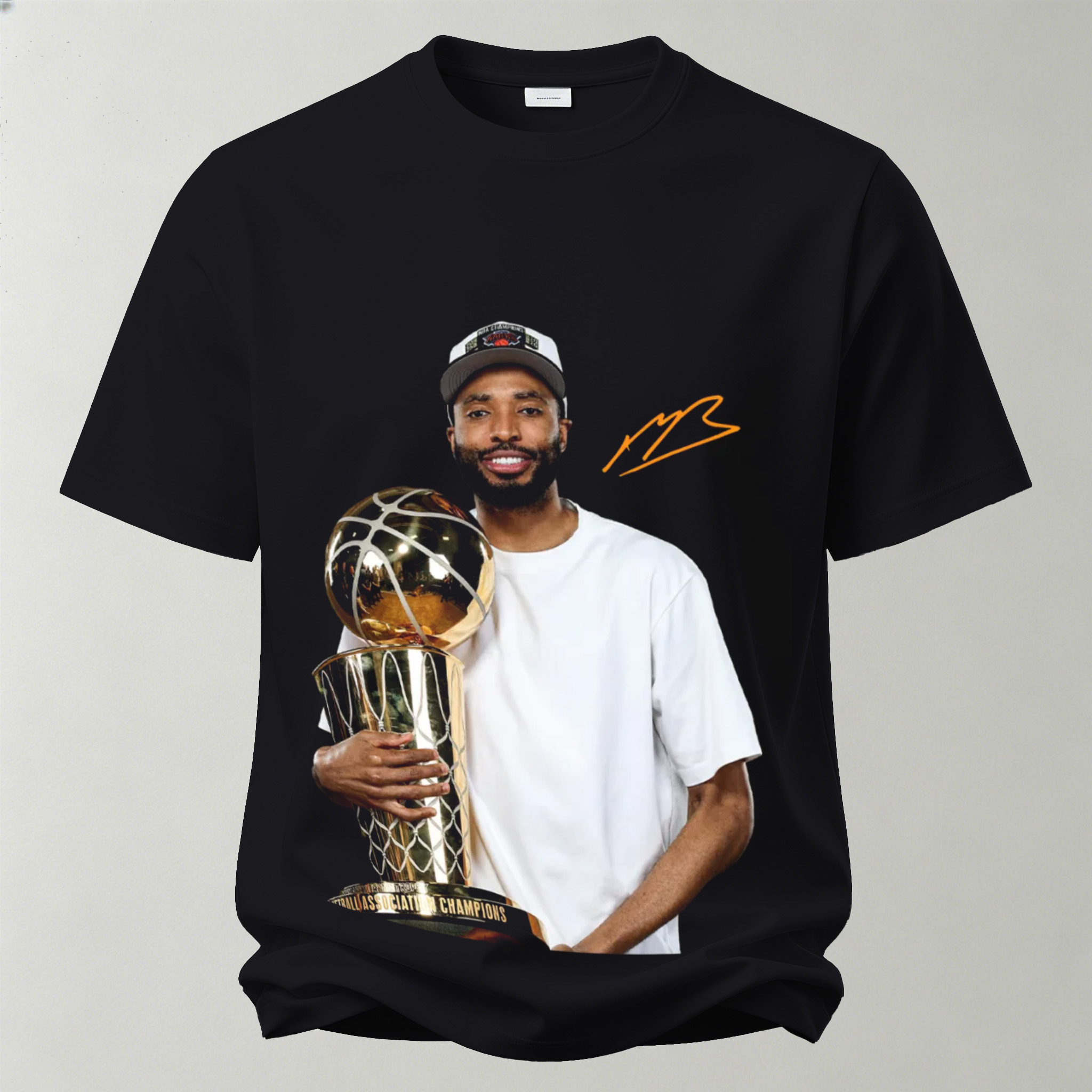 Mikal Bridges New York Knicks Printed Unisex Oversized T-shirt