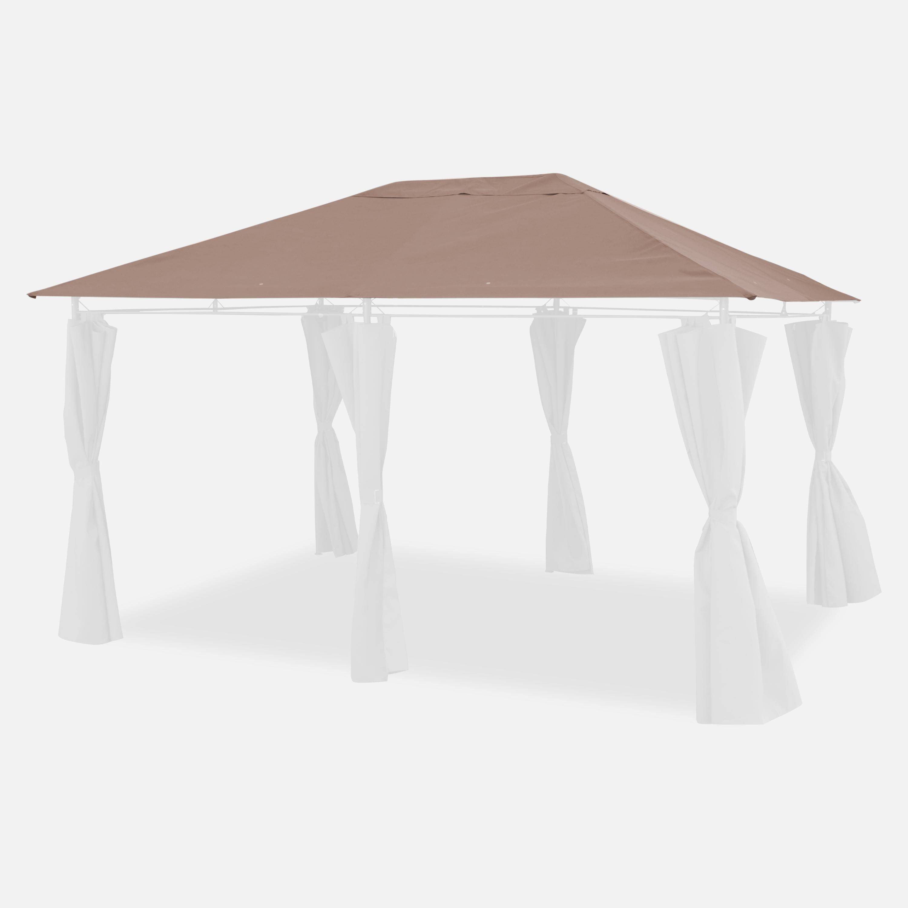 Cubierta para pérgola Divio 3x4m - Toldo de techo para pérgola 3x4m