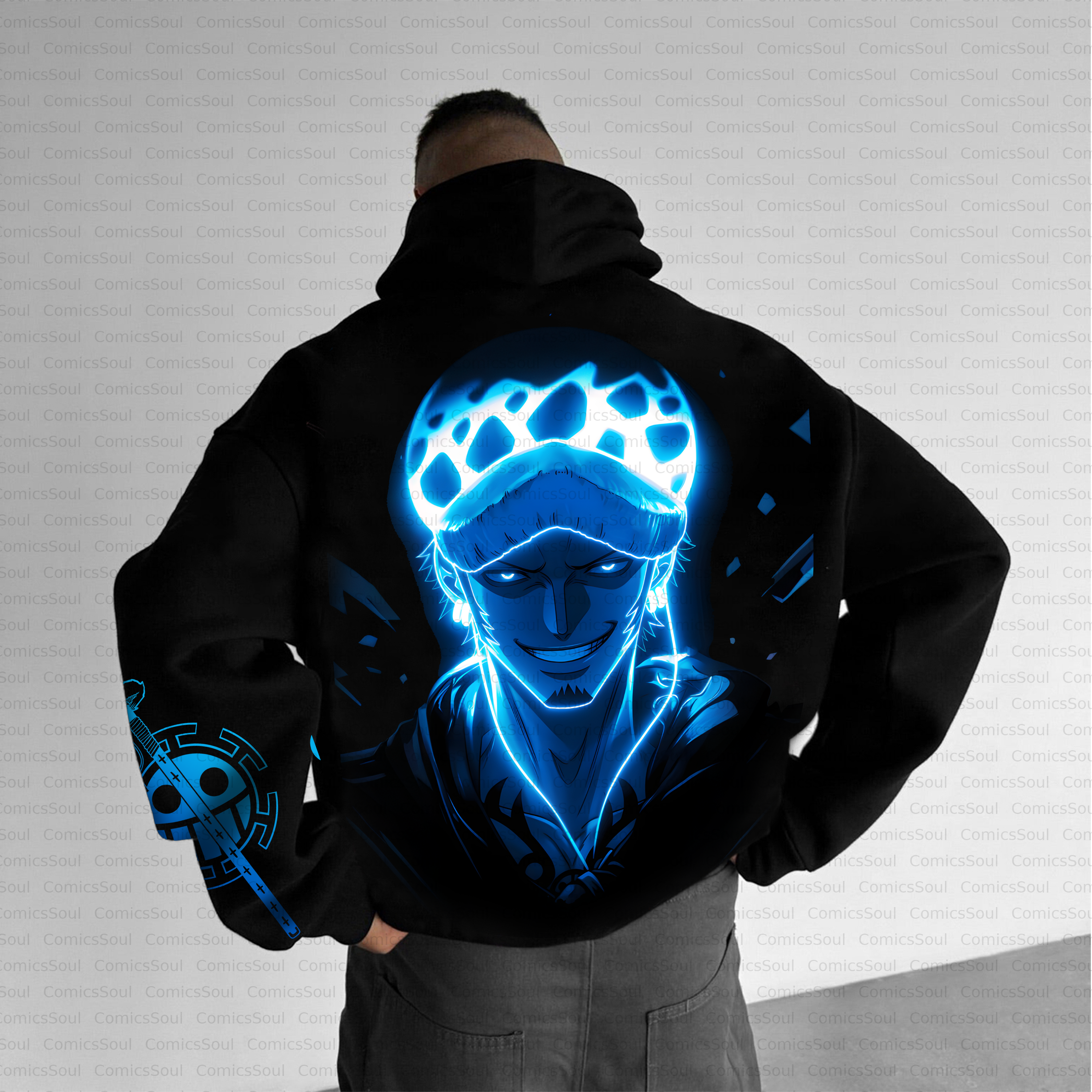 Unisex Graphic Anime Inspired Vintage Plush Hoodie