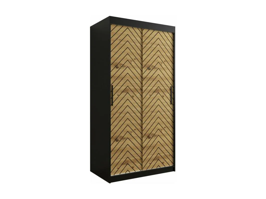 Armario Sancaldeco 306 Sancaldeco Artisan | Negro 200x100x62cm Puertas de armario - Correderas 04131BOQZ